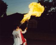 Fire-breathing Elvis